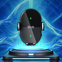 OASI 차량용 핸드폰 고속 무선충전 거치대 뉴버젼 듀얼코일 CR1, OASI 듀얼코일CR1 고속무선충전거치대(타니쉬블랙)