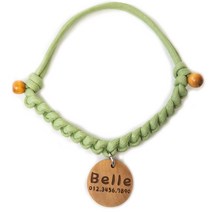 펫츠룩 강아지목걸이 고양이이름표 강아지인식표, 25.굿모닝볼드라임, 02.알루미늄팬던트