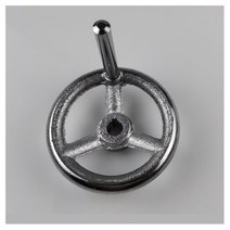 금속 핸드 휠 밀링 머신 CNC 선반 3륜 핸드 휠 주철 크롬, 125mm