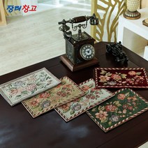 전화기받침매트 패브릭천, 전화기받침매트(23*30)-베이지