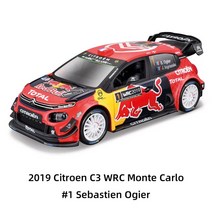 다이캐스트 키덜트 미니카 비행기 부라고 1:32 시트로엥 DS 3 WRC 2013 정적 다이 캐스트 차량 소장 모델, 01 C3 WRC 1