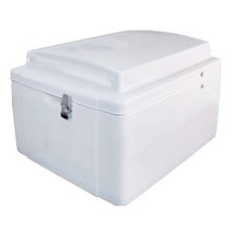 오토바이 강화플라스틱 배달통 피자가방 푸드박스 170L 국내제작, 블랙