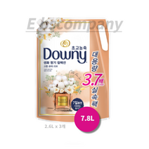 다우니 생화향기 컬렉션 섬유유연제 코튼 퓨어러브 리필, 7.8L, 20개