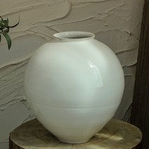 백자 달항아리 도자기화병 빈티지 세라믹 화병 7, L사이즈 높이 28cm