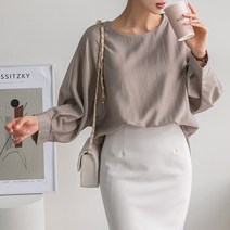 [나크21] (55~99) 언발란스 루즈핏 블라우스 DM31-T-53