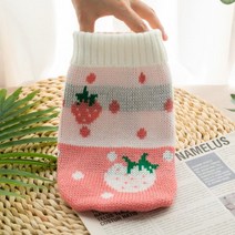 강아지옷 강아지패딩 의류 강아지발열패딩 고양이 강아지올인원패딩 디자이너, 16, strawberry pink