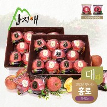 산지애 2023년 햇사과 홍로 6kg (3kg*2박스) / 대과, 단품