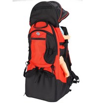 등산캐리어 등짐 유아 아기 지게, 레드