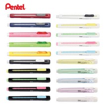 Pentel 펜텔 클릭 이레이져 슬라이딩 샤프식 지우개 (ZE80 ZE81), ZE81K-W 클리어그린