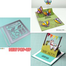 팝업 금속 절단 죽을 DIY Scrapbooking 종이 공예 수제 만들기 앨범 카드 펀치 아트 엠보싱 템플릿 다이, [01] FL1204-dies