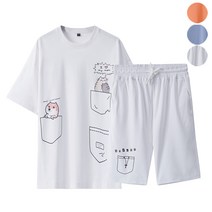 Sevenmoon 반팔 날염 세트 M-4XL