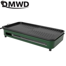 양 꼬치 구이 기계 110V/ 무연 바베큐 전기 케밥 로터리 그릴 스토브 로티세리 철판 붙지 않는 프라이팬, Green_AU