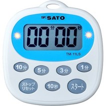 일본직발송 4. 사토 계량기 제작소 사토 계량기(SATO) 타이머 자석 부착 반복 기능 음·광으로 알림 3분 버, 반복 기능 포함_One Color, One Color, 반복 기능 포함