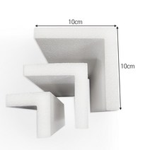 코너각대 ㄱ자스티로폼 완충재 가로세로 10cm 길이 30cm 60cm 90cm 10T15T20T 50개, 20T, 300mm