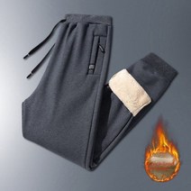 2022 남성 겨울 양모 두꺼운 따뜻한 운동복 캐주얼 Drawstring 조깅 바지 목화