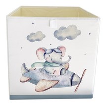 뚜뚜아트 장난감 정리함 수납함 이케아 칼락스 드뢰나 사이즈, 5. 비행기 탄 코끼리
