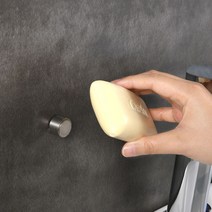 스테인리스 접착식 마그네틱 비누걸이 홀더, 원통 접착식, 원통 접착식 비누홀더, 원통 접착식 비누홀더_단일옵션 ◈211261844◈