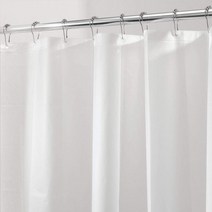 아이디자인 PEVA 몰드 및 곰팡이 저항성 플라스틱 샤워 커튼 라이너 단독 또는 패브릭 커튼과 함께 사용 2 72