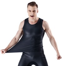 남성용 따뜻한 다이빙 조끼 수영 초탄성 경량 가죽 슈트 스노클링 서핑 민소매 신제품, 3.Black - L