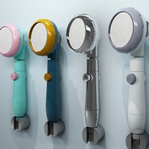 3단 강력 폭포 수압 물 세기 조절 샤워기 헤드 옐로우, 상세페이지 참조