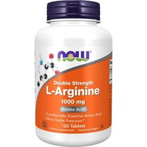나우 푸드 L-아르기닌 더블 스트렝스 1000mg 120정, 1팩, 120  타블렛