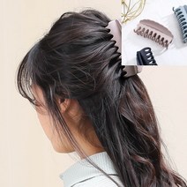 무광 웨이브 집게핀 핑크 여자아이머리핀 큐빅집게핀 큐빅머리핀 어린이머리핀 초등학생머리핀 헤어악세사리쇼