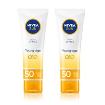 니베아 선 페이스 영 에이지 크림 SPF 50+PA+++ 50ml X 2, 2개
