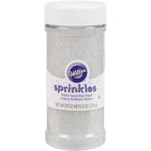 Wilton 슈가 크릿스탈 스프링클 케이크 장식 225g, 1개