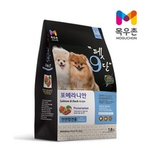 목우촌 전연령용 오리 펫9단 포메라이안 전용사료, 1.8kg, 5개