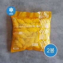 삼립SPC 미니 크로와상 냉동 생지 크로아상 2봉60개입 8봉택 마가린 카페 메뉴 크로플 와플, 삼립미니생지x2봉(60개입)
