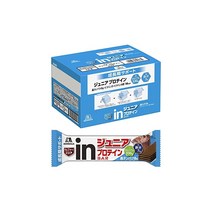 in바 주니어 단백질 코코아 (12개입 × 1박스) 단백질바 듬뿍 코코아 웨이퍼 타입 고단백 8g 칼슘·철·비타민D 함유 성장 응원 단백질바 모리나가제과