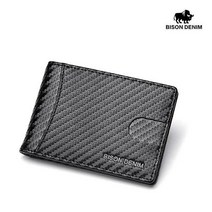 바이슨데님 BISON DENIM 남자 수제 가죽 슬림 머니클립 반지갑 W9671-3B