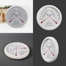 마트498 원형 벽걸이 온도계습도계(아날로그) 화이트 유치원용품 아이방꾸미기 신생아온습도계 습도측정 탁상용