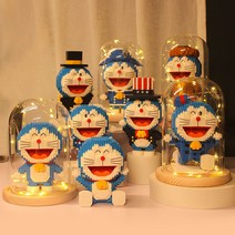 도라에몽 블록 조립 선물 크리스마스 세트, 하늘색전갈자리도라에몽+야광커버무료베이스플레이트