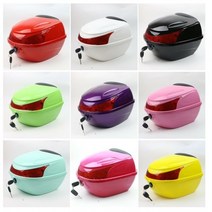 짐받이 바구니 작은 전원 자전거 꼬리 상자 전기 자동차, 타입15 실버 화이트