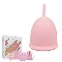 월경컵 생리컵 생리용품 월경컵 세척 출입하기 쉬운 누출 없는 부드러운 세척 소독 (표준 타입 L(세트) 아기 글로우) 月経カップ 生理カップ 生理用品 月経カップ洗浄 出し入れやすい