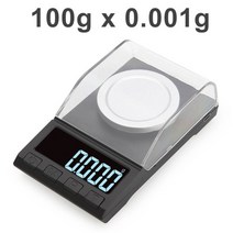 주방용 계량저울 0.001g 고정밀 디지털 캐럿 규모 약용 전자 보석 저울 요리저울, 중국, 100g 0.001g