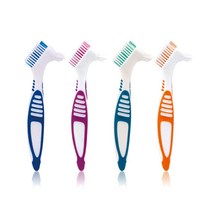 틀니솔 청소 브러시 구강 관리 인체 치아 클린 틀니, 옐로우 GD07419