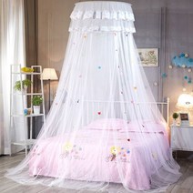 나뭇잎캐노피 여아캐노피 나뭇잎 가림막 캐노피 가정용 섬유 공주 돔 모기장 천장 바닥 침대 커튼 정원 텐, 03 White_01 Universal
