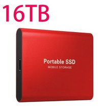 SSD 16tb 10tb 외부 하드 드라이브 2tb 1tb hd externo usb hdd 저장 장치 하드 드라이브 데스크탑 노트북 컴퓨터 hd, 16TB 레드