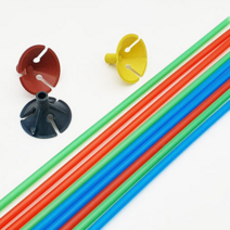 컬러 풍선 막대 풍선 부자재 32cm 받침대 끈 응원