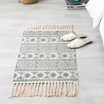 다세코 북유럽 인디언 빈티지 사각 미니러그 거실러그 소파매트 린넨 발매트 인테리어 침실 카페트 추천 파는곳