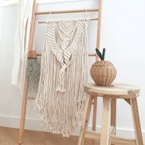 홈앤눅 하트 태슬 월 행잉 마크라메 카페 벽장식 인테리어 소품