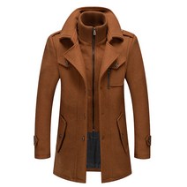 가을 겨울 남성 더블 모직 코트 정장 울 코트 23M816