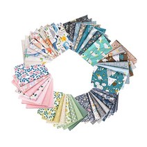 44x 플로럴 프린트 꾸뛰르 퀼팅 혼합 모듬 원단 세트, 여러 가지 빛깔의, 면