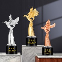 트로피 미니 우승 시상식 졸업 골프 축구 트로피 금도금 크리스탈 프리미엄 트로피 컵 상 경연 대회 비즈니, 03 1 pcs-Silver