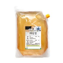 봄봄푸드 1kg 2kg 대용량 과일청 수제청 카페 납품 에이드 스무디 라떼, 매실청, 1개