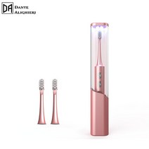 가성비전기 칫솔 DA 지능형 유도 무선 방수 음파 마그네틱 서스펜션 성인 어린이, 02 Pink With UV Cup