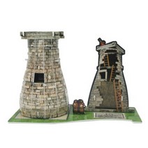 크래커플러스 3D 입체퍼즐 종이모형 건축물 만들기 학습교재, 첨성대, 1팩