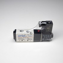 에어텍 4V11006B 공압 싱글 솔레노이드밸브 5포트2위치 DC24V 1/8인치